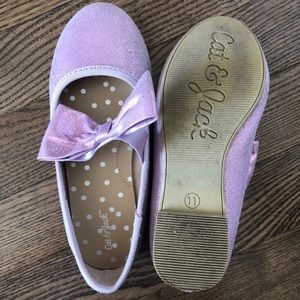 Girls Lilac Slip On Shoes Size 11